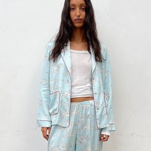 Zara crane print shirt